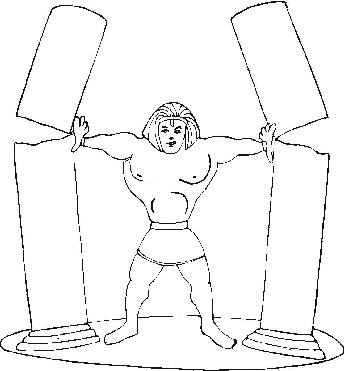 Samson Bible Coloring Pages At GetColorings Free Printable