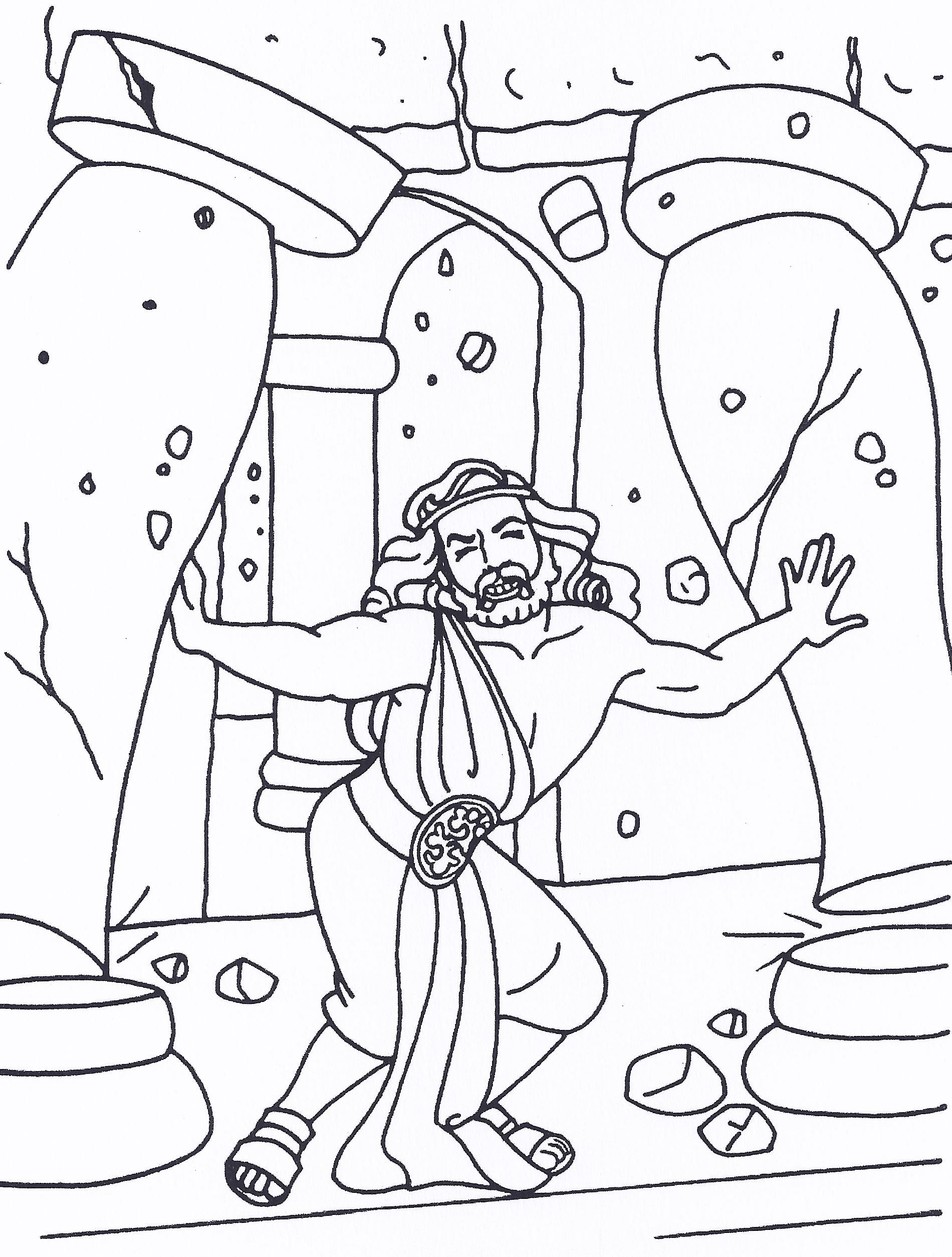 Samson Bible Coloring Pages at GetColorings.com | Free ...