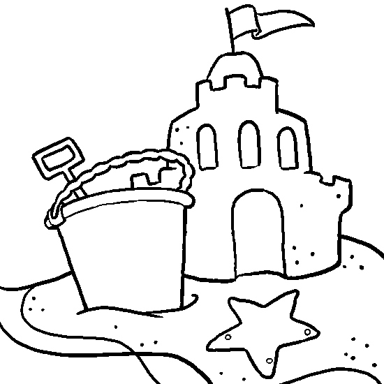 Sand Castle Coloring Page at GetColoringscom Free