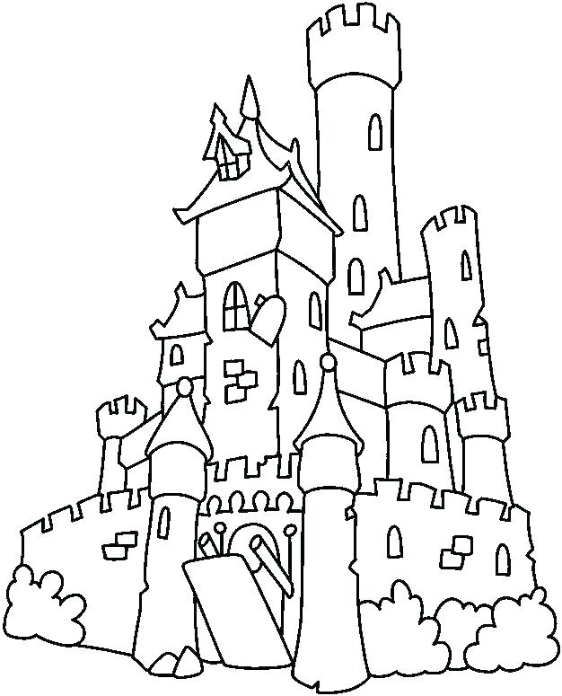 Sand Castle Coloring Pages To Print at Free