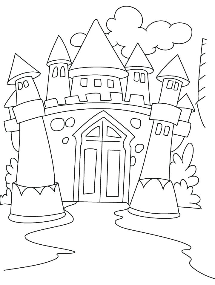 Sand Castle Coloring Pages To Print at Free