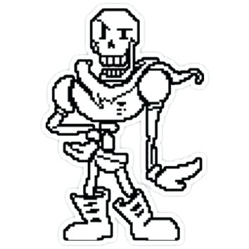 Sans And Papyrus Coloring Pages at GetColorings.com | Free printable