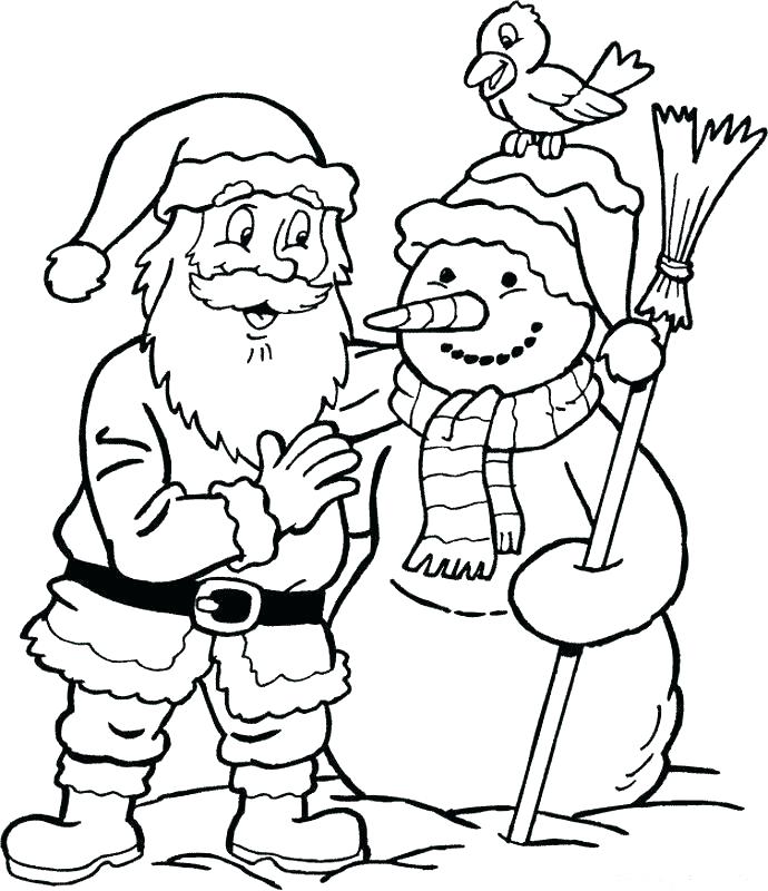 Santa And Elves Coloring Coloring Pages