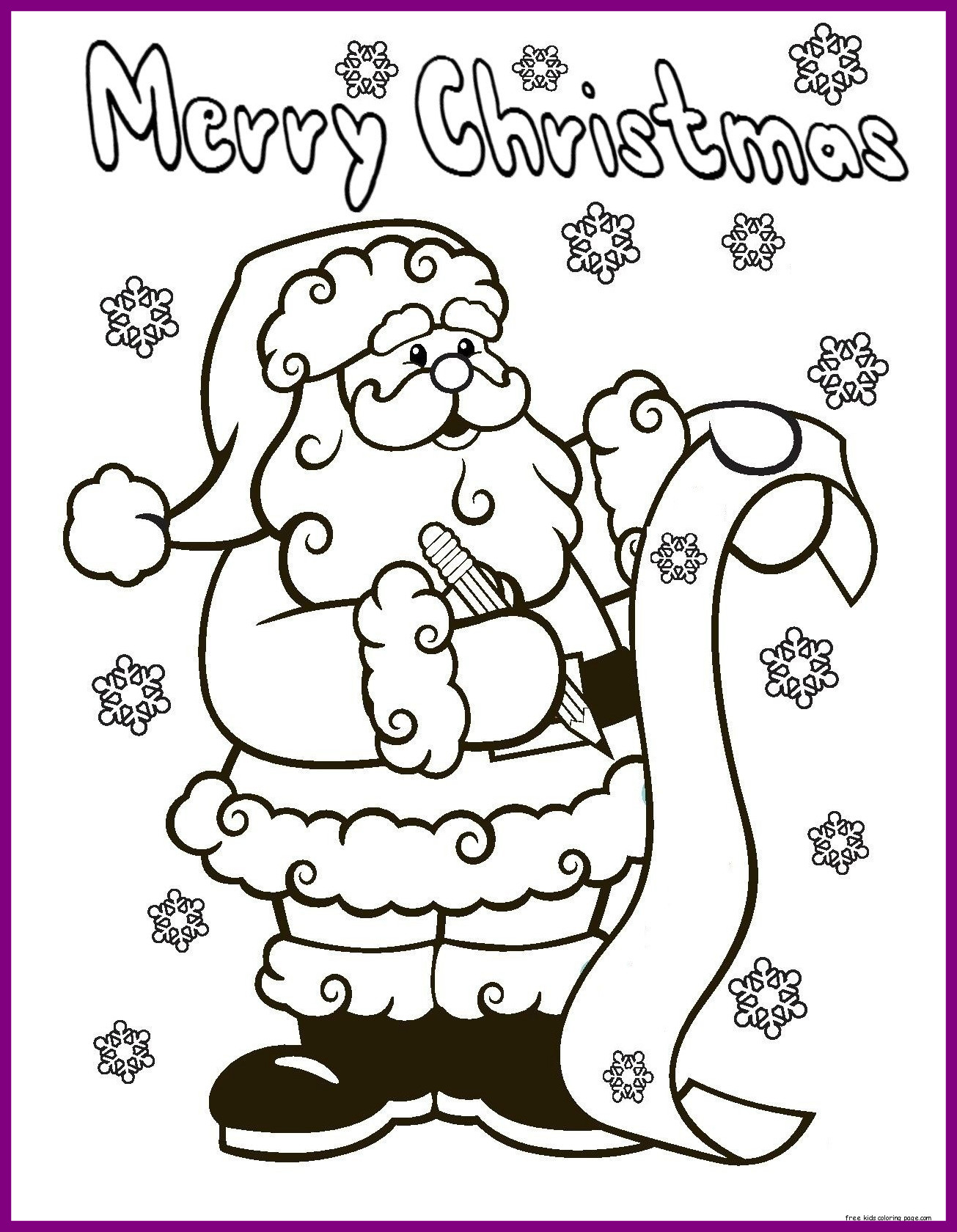 Santa Sleigh Coloring Page at GetColorings.com | Free ...