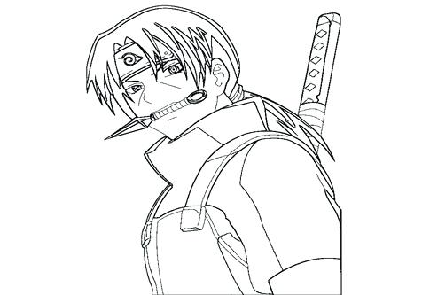 Sasuke Uchiha Coloring Pages at GetColorings.com | Free printable