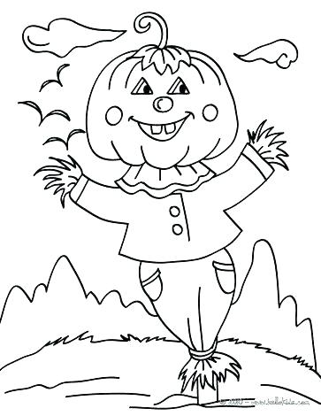 Scarecrow Head Coloring Pages at GetColorings.com | Free printable