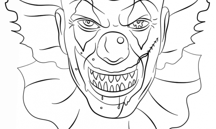 Scary Clown Coloring Pages At Getcolorings.com 