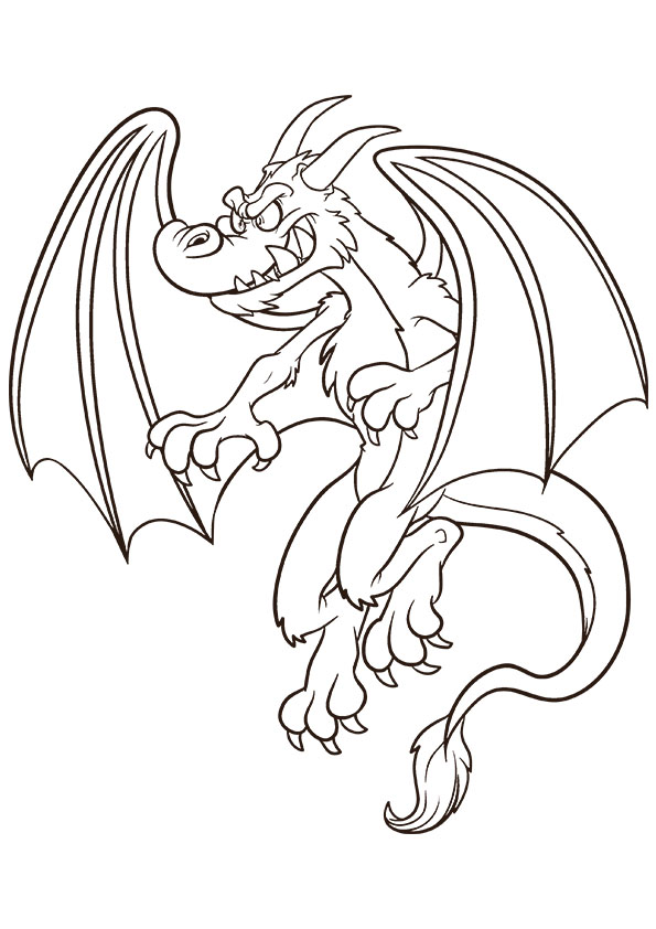 Scary Dragon Coloring Pages at GetColorings.com | Free printable
