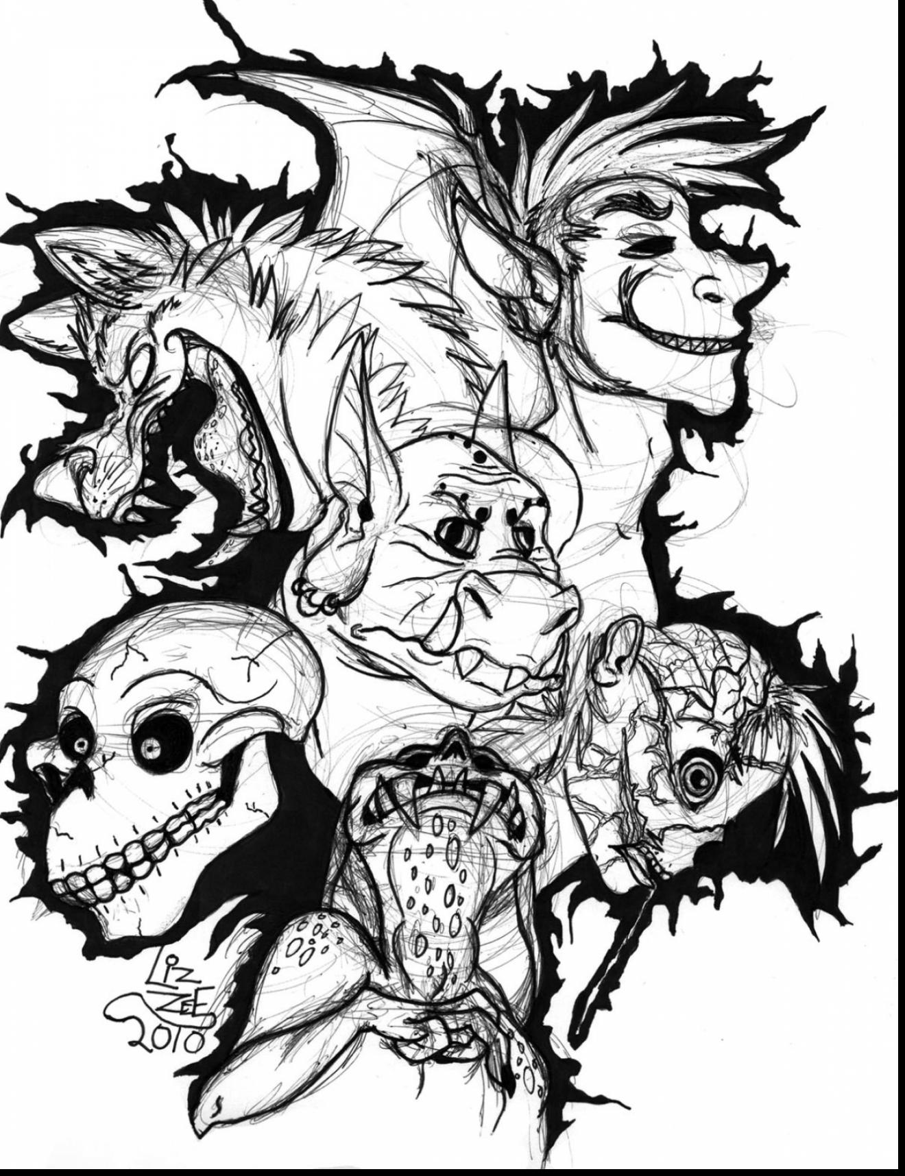Scary Dragon Coloring Pages At GetColorings Free Printable 