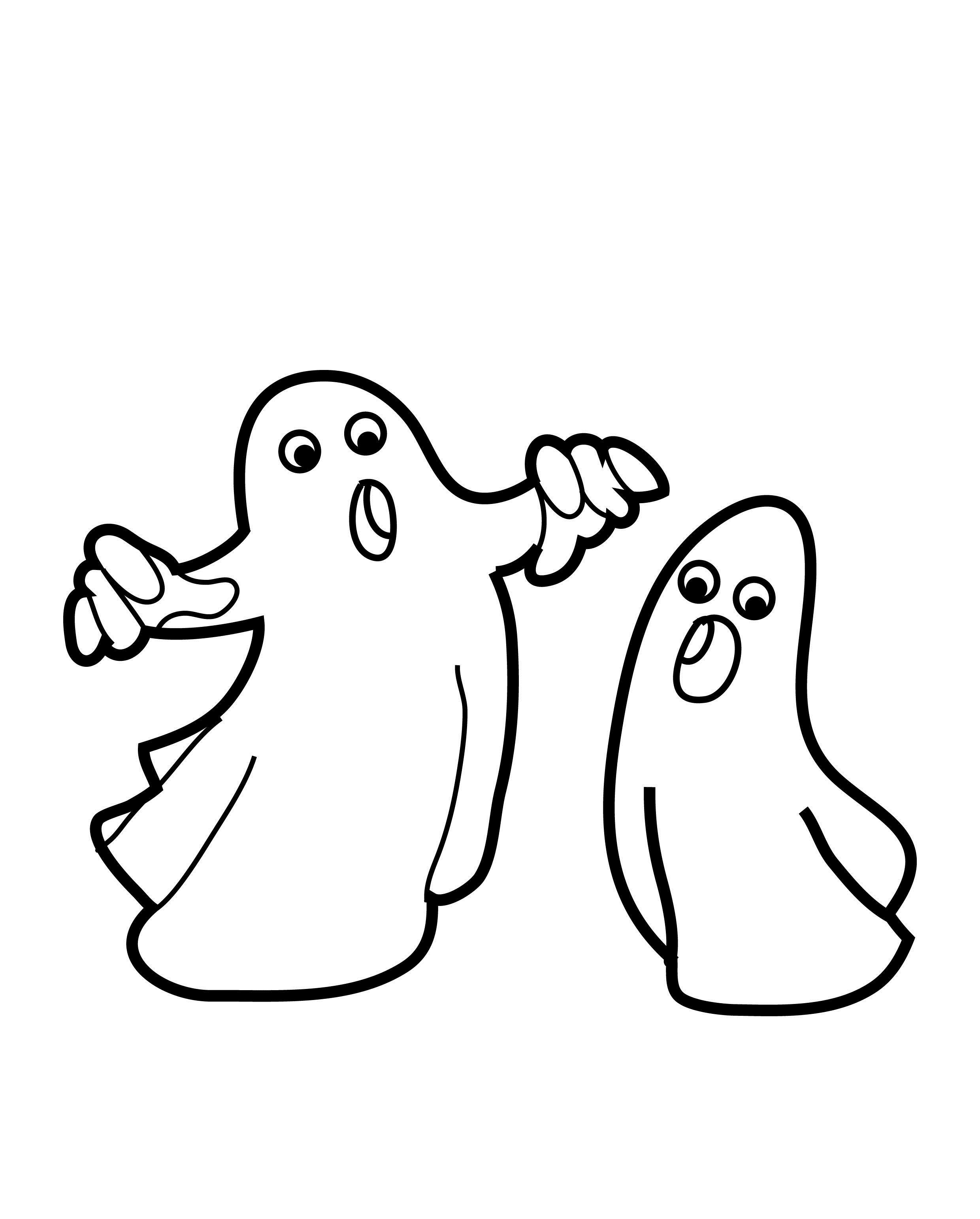 Scary Ghost Coloring Pages at GetColorings.com | Free printable