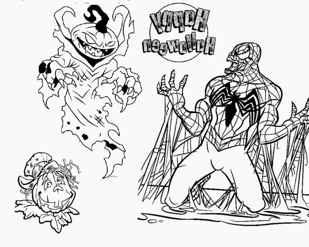 Scary Halloween Coloring Pages at GetColorings.com | Free printable