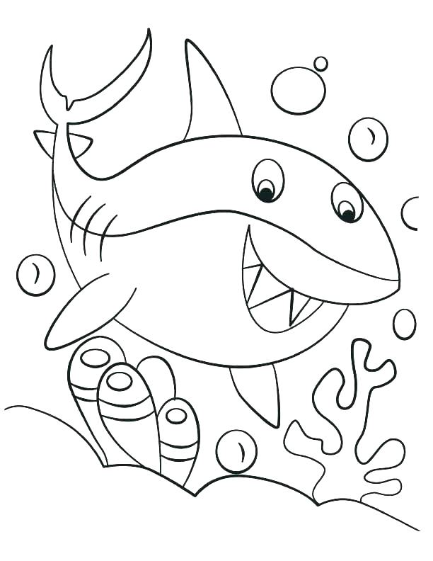 Scary Shark Coloring Pages At GetColorings Free Printable 