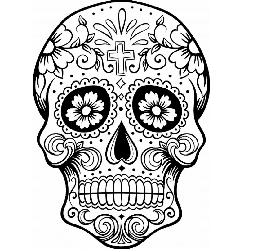 Scary Skull Coloring Pages at GetColorings.com | Free ...