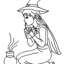 Scary Witch Coloring Pages at GetColorings.com | Free printable