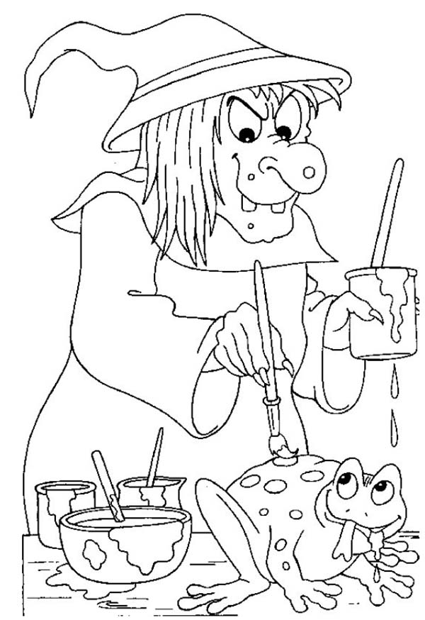Scary Witch Coloring Pages at GetColorings.com | Free printable
