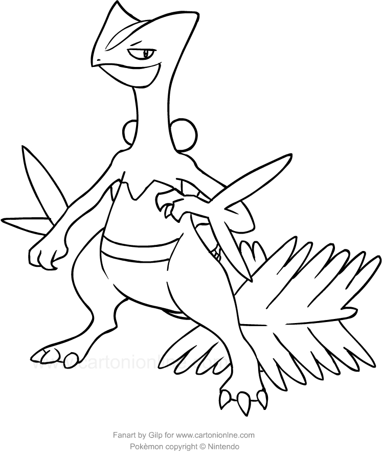Sceptile Page Coloring Pages