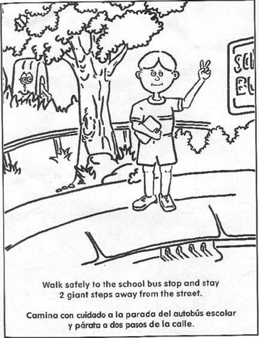 Free School Bus Safety Coloring Book