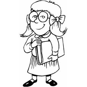 School Girl Coloring Pages at GetColorings.com | Free printable ...