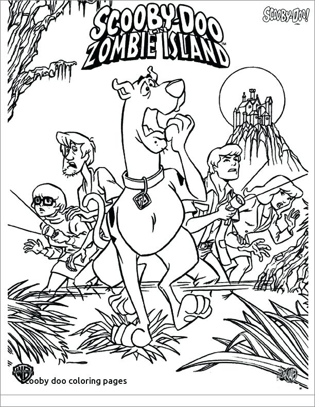 scooby doo christmas coloring pages Santa surprise
