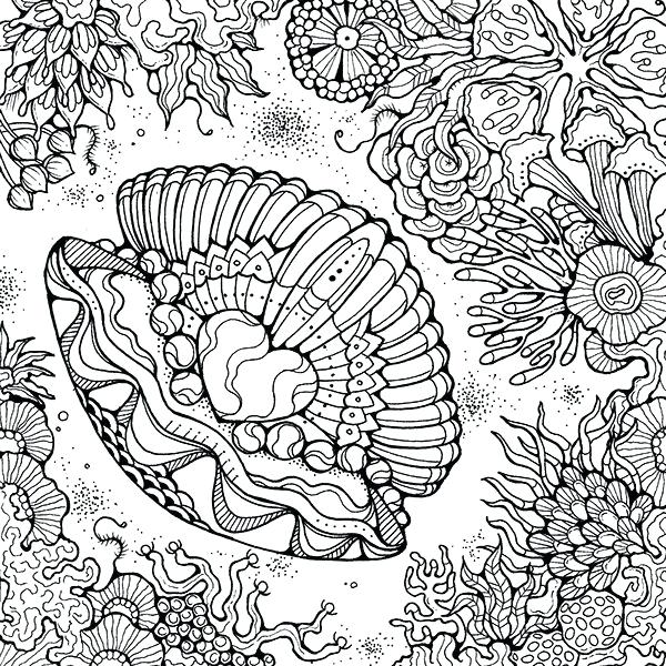 Sea Life Coloring Pages For Adults at Free printable