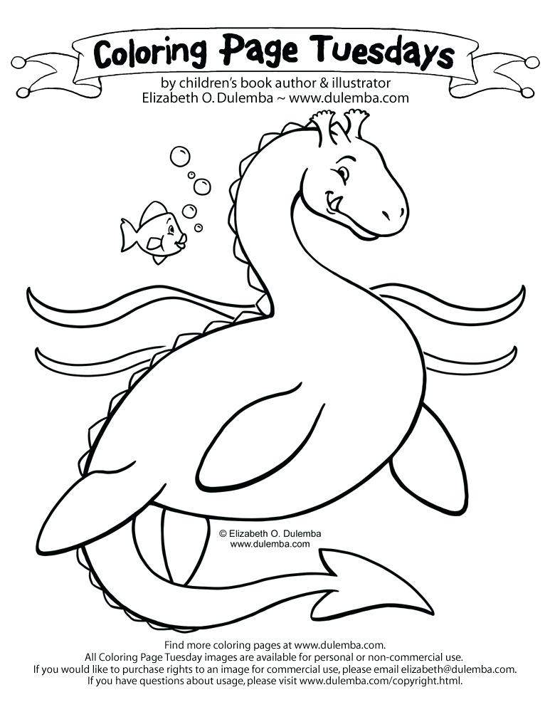 Sea Monster Coloring Pages at GetColorings.com | Free printable
