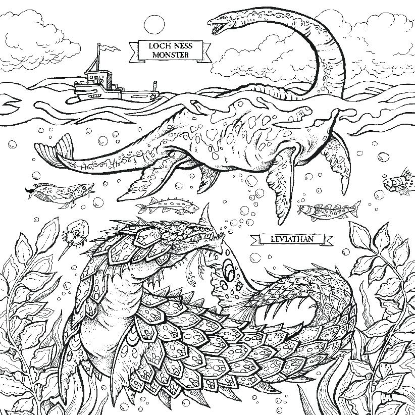 Sea Monster Coloring Pages At GetColorings Free Printable 