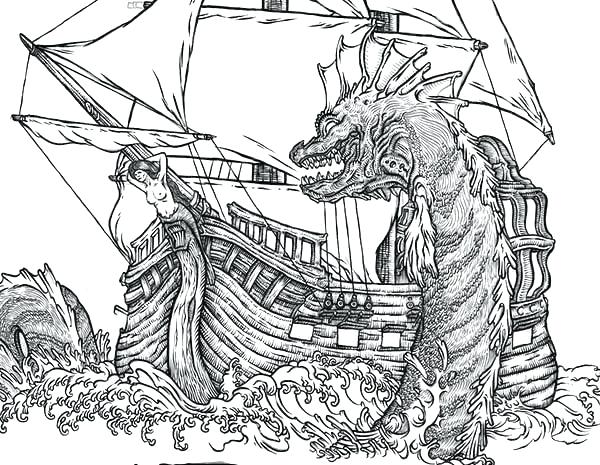 Sea Serpent Coloring Pages At GetColorings Free Printable 