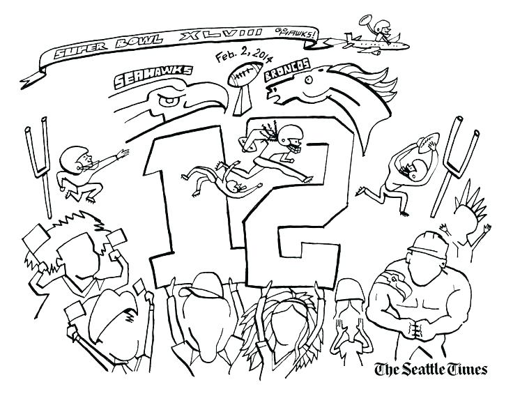 Seahawks Football Coloring Pages at GetColorings.com | Free printable