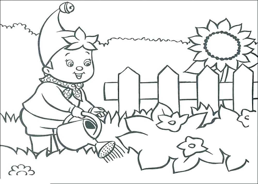 1000x713 Garden Coloring Pages Secret Flower