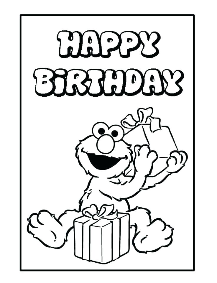 736x960 Free Printable Birthday Coloring Pages