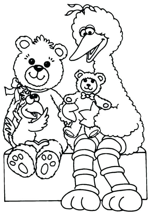 Sesame Street Birthday Coloring Pages At GetColorings Free