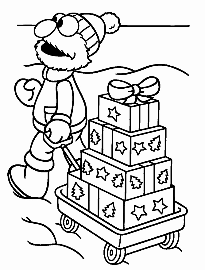 Sesame Street Christmas Coloring Pages At GetColorings Free Printable Colorings Pages To