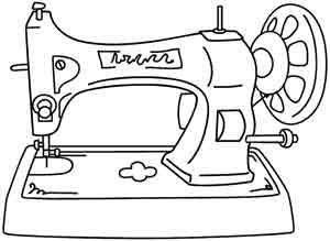 Sewing Machine Coloring Page at GetColorings.com | Free printable