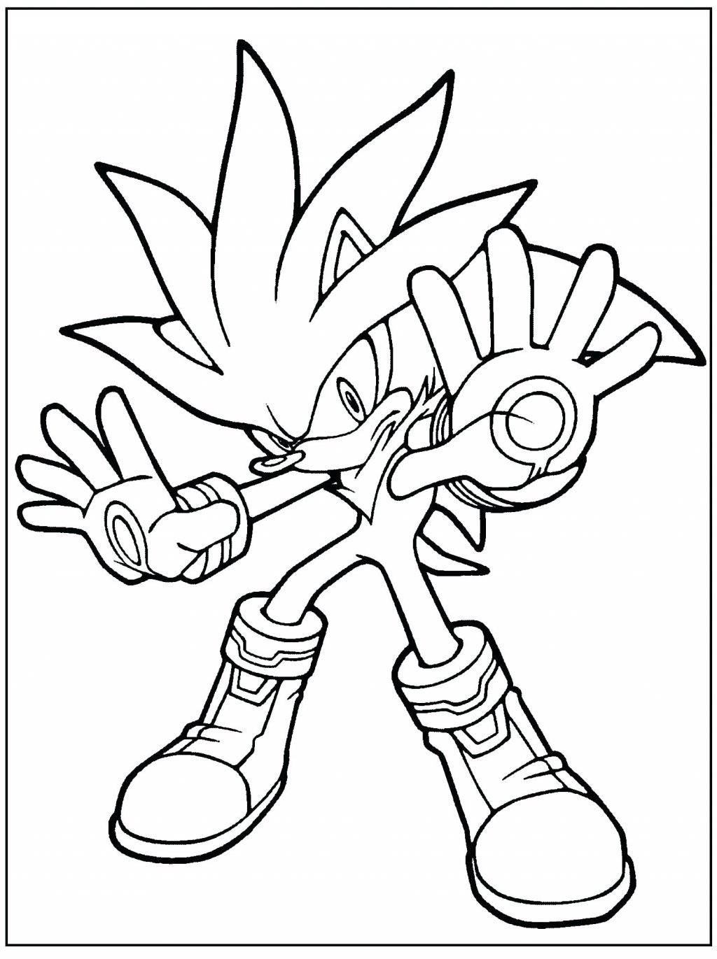 Shadow The Hedgehog Coloring Pages at GetColorings.com | Free printable