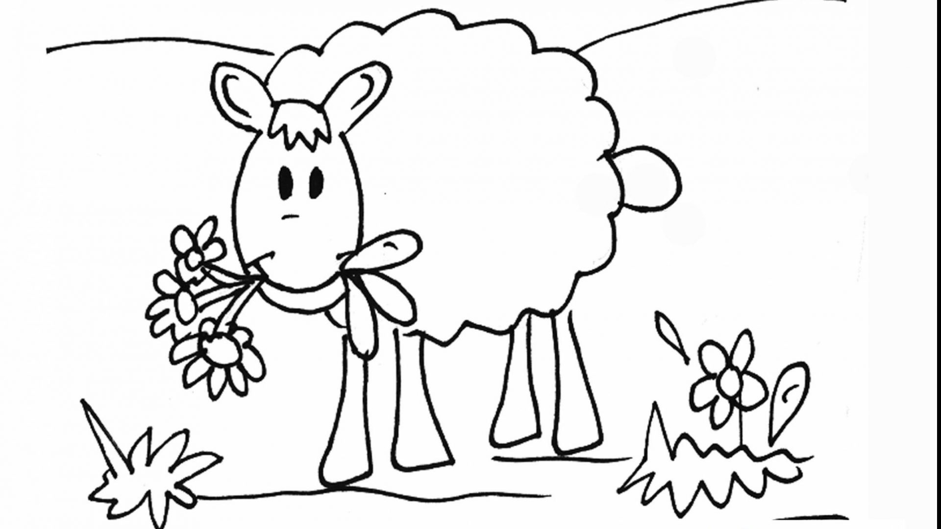 Sheep Coloring Page at GetColorings.com | Free printable colorings