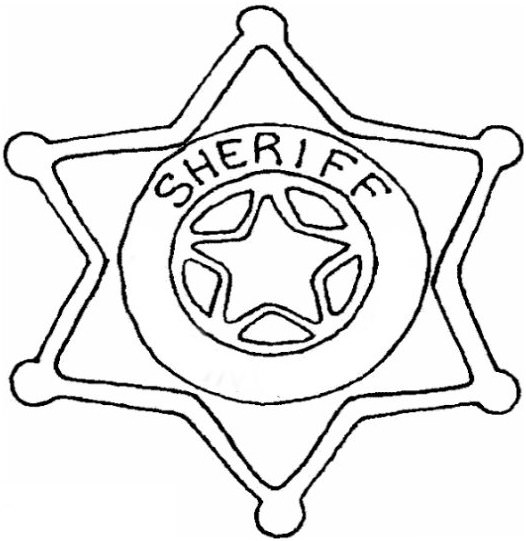 Sheriff Star Coloring Pages at GetColoringscom Free