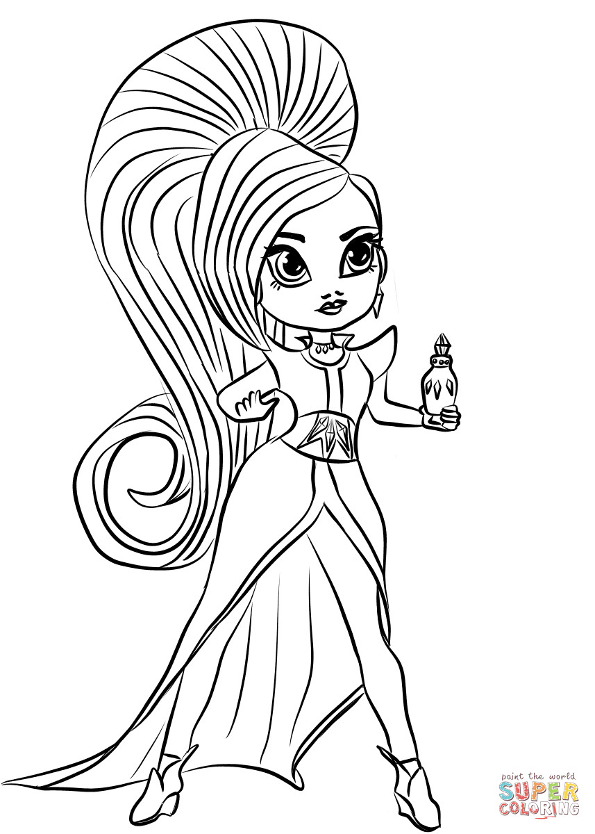 Shimmer Shine Coloring Pages At Free Printable Colorings Pages To Print And Color 