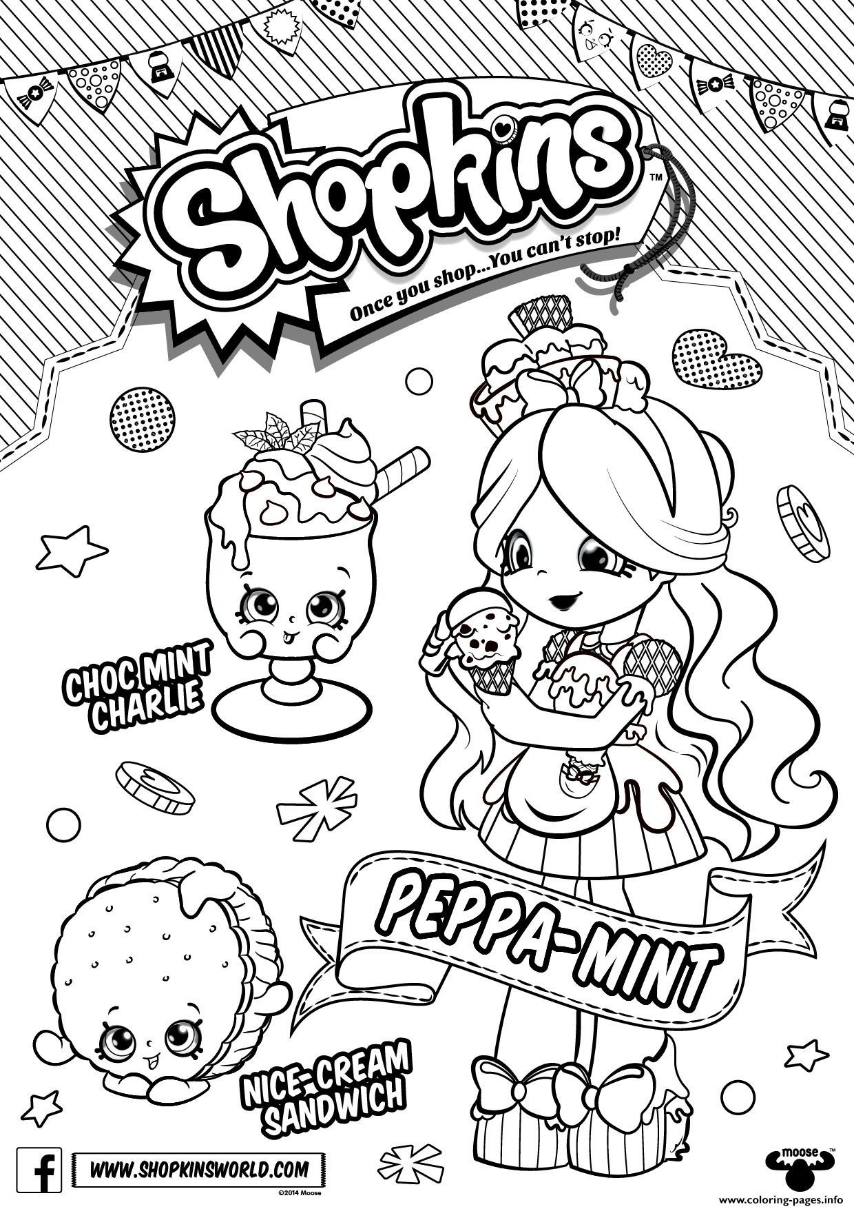 Shopkins Coloring Pages To Print Out at Free