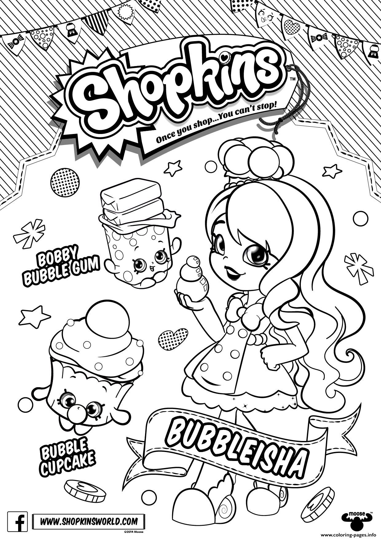 Shopkins Dolls Coloring Pages at Free printable