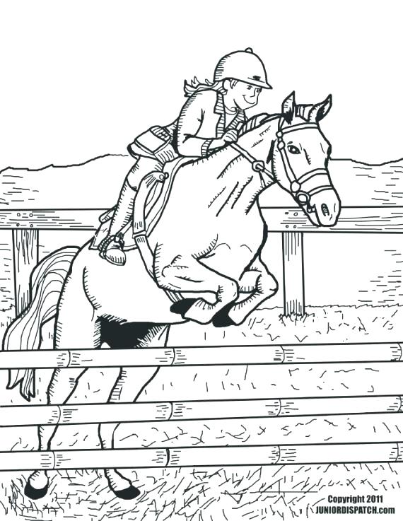 Show Jumping Coloring Pages at GetColorings.com | Free printable