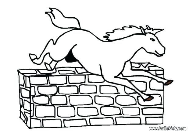 Show Jumping Coloring Pages at GetColorings.com | Free printable