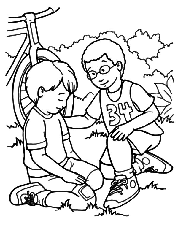 Showing Kindness Coloring Pages at Free printable