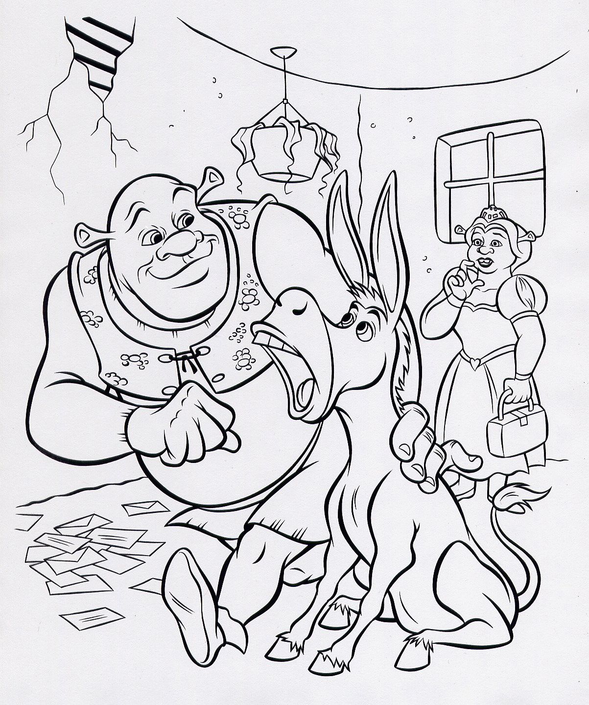 Shrek 2 Coloring Pages At GetColorings Free Printable Colorings 