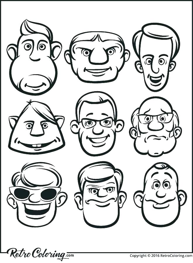 Silly Face Coloring Page at Free printable colorings
