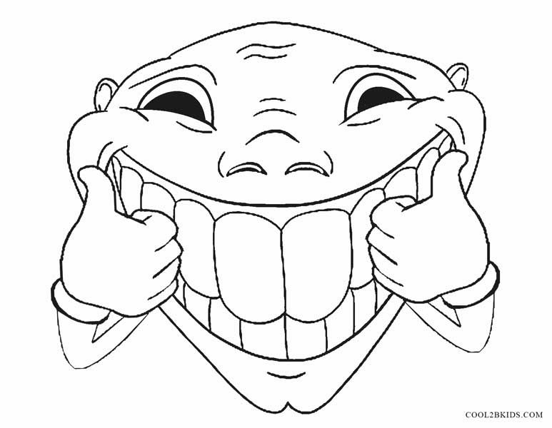 Silly Face Coloring Page at Free printable colorings