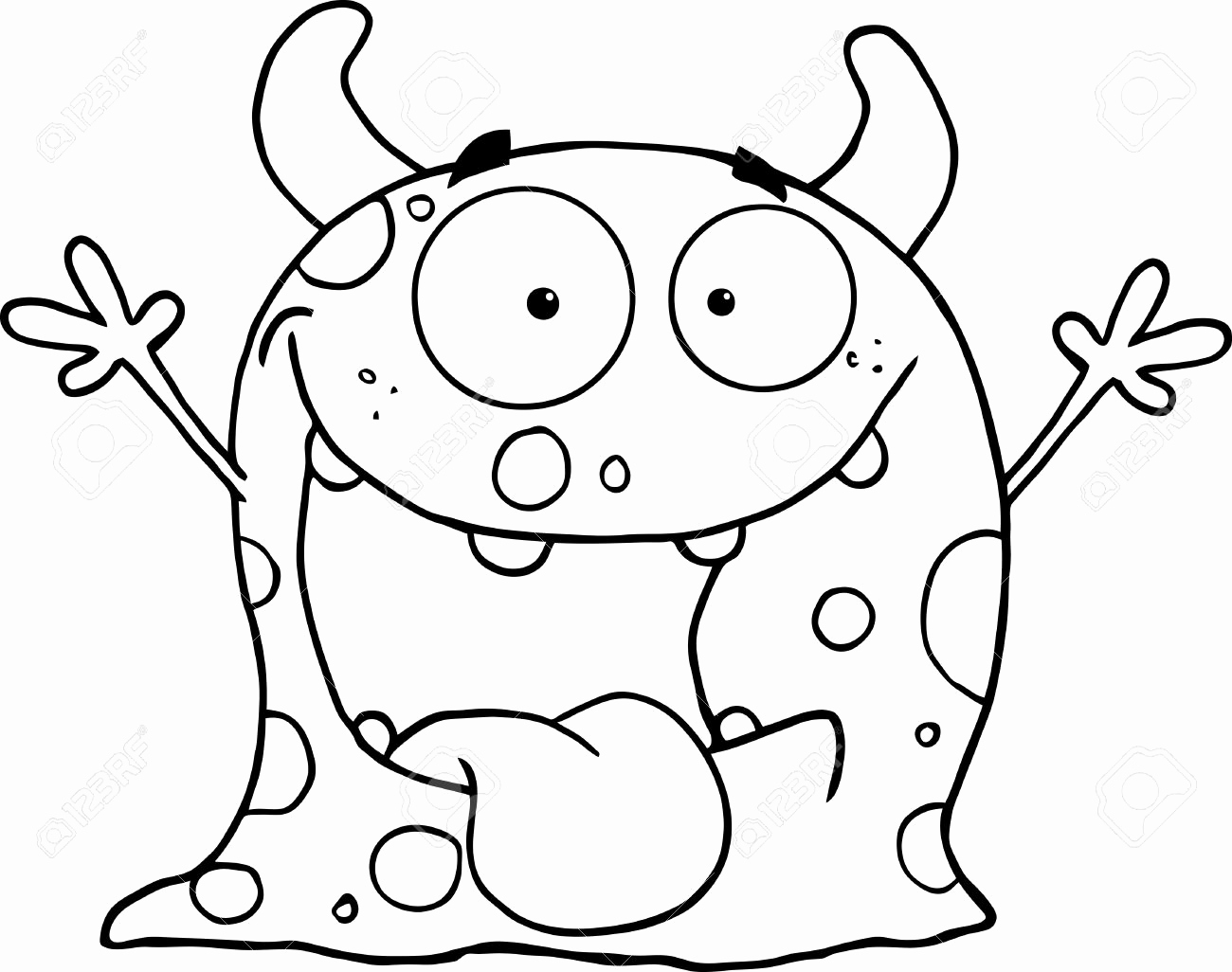 Silly Monster Coloring Pages at GetColorings.com | Free printable