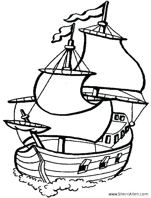 Simple Boat Coloring Pages at GetColorings.com | Free printable