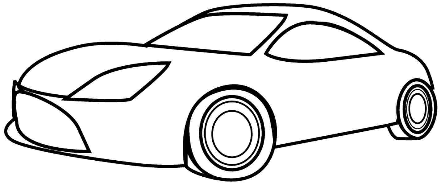 Simple Car Coloring Pages At Free Printable