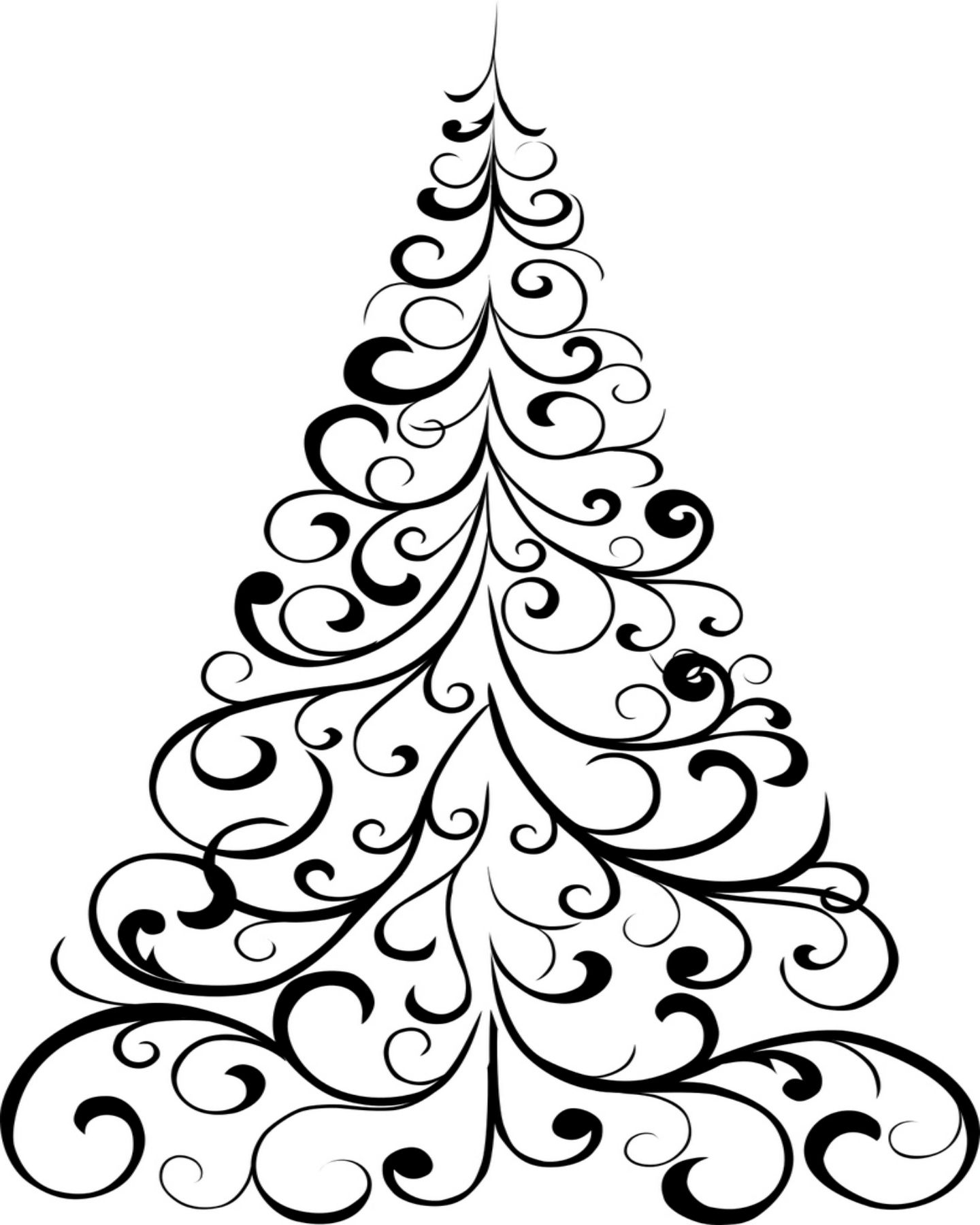 Simple Christmas Tree Coloring Pages at GetColorings.com ...