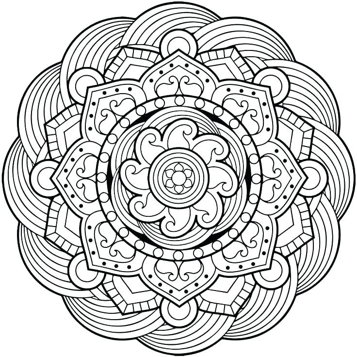 Simple Mandala Coloring Pages at GetColorings.com | Free ...